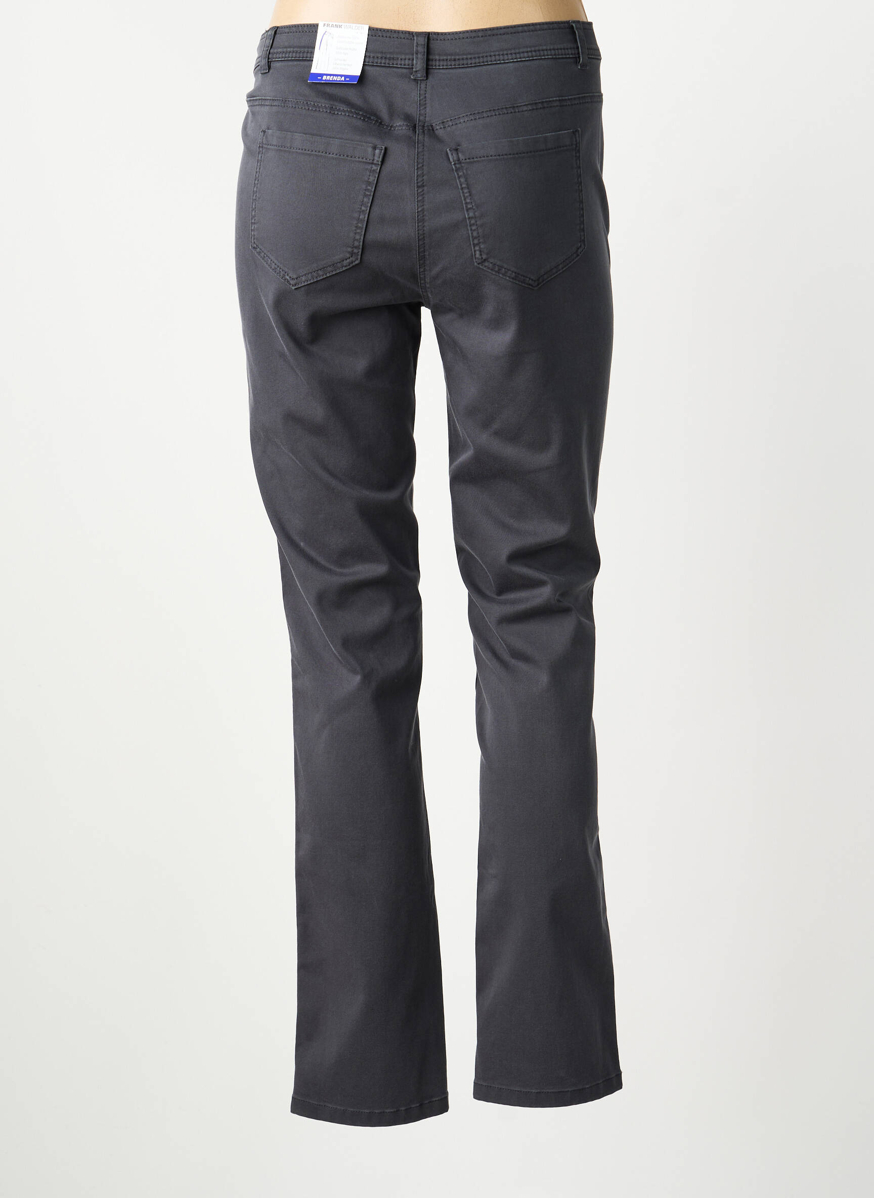 Pantalon drept elasticitate mărime normală gri FRANK WALDER femeie