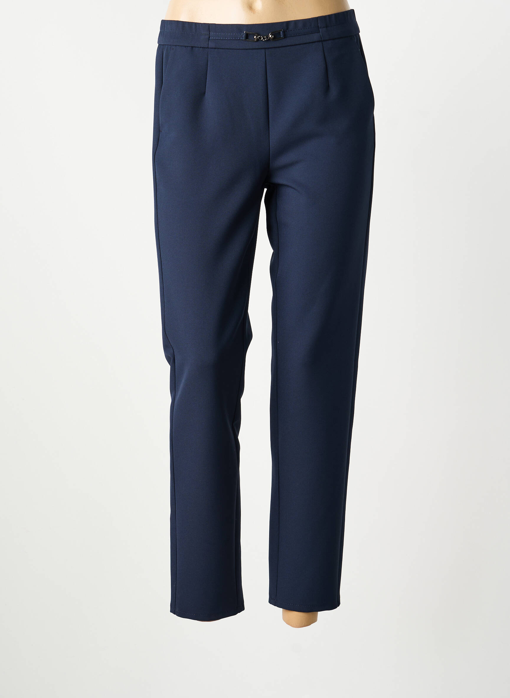 Pantalon 7/8 elasticitate mărime normală albastru FRANK WALDER femeie
