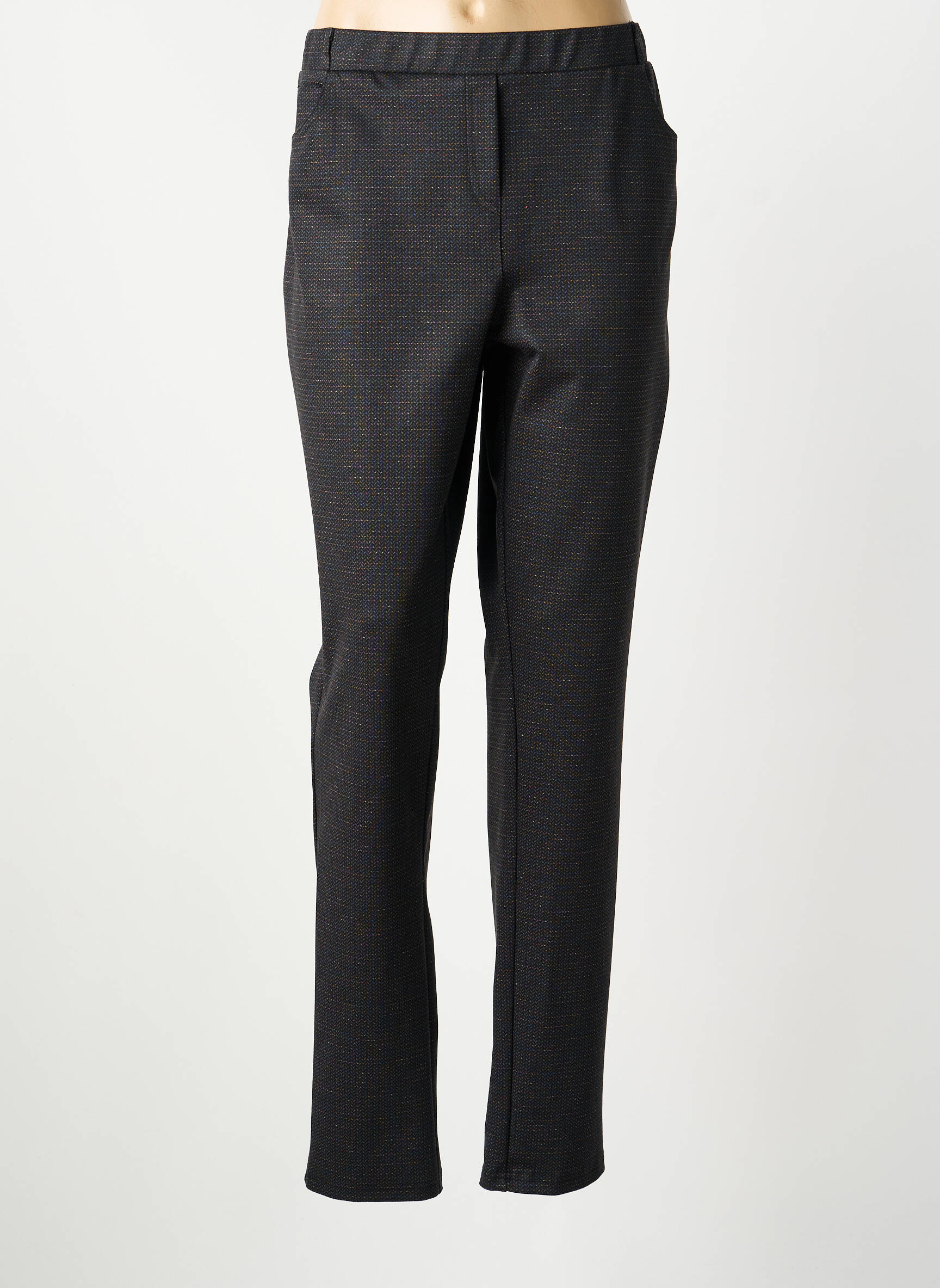 Pantalon slim talie elastică mărime normală negru GUY DUBOUIS femeie