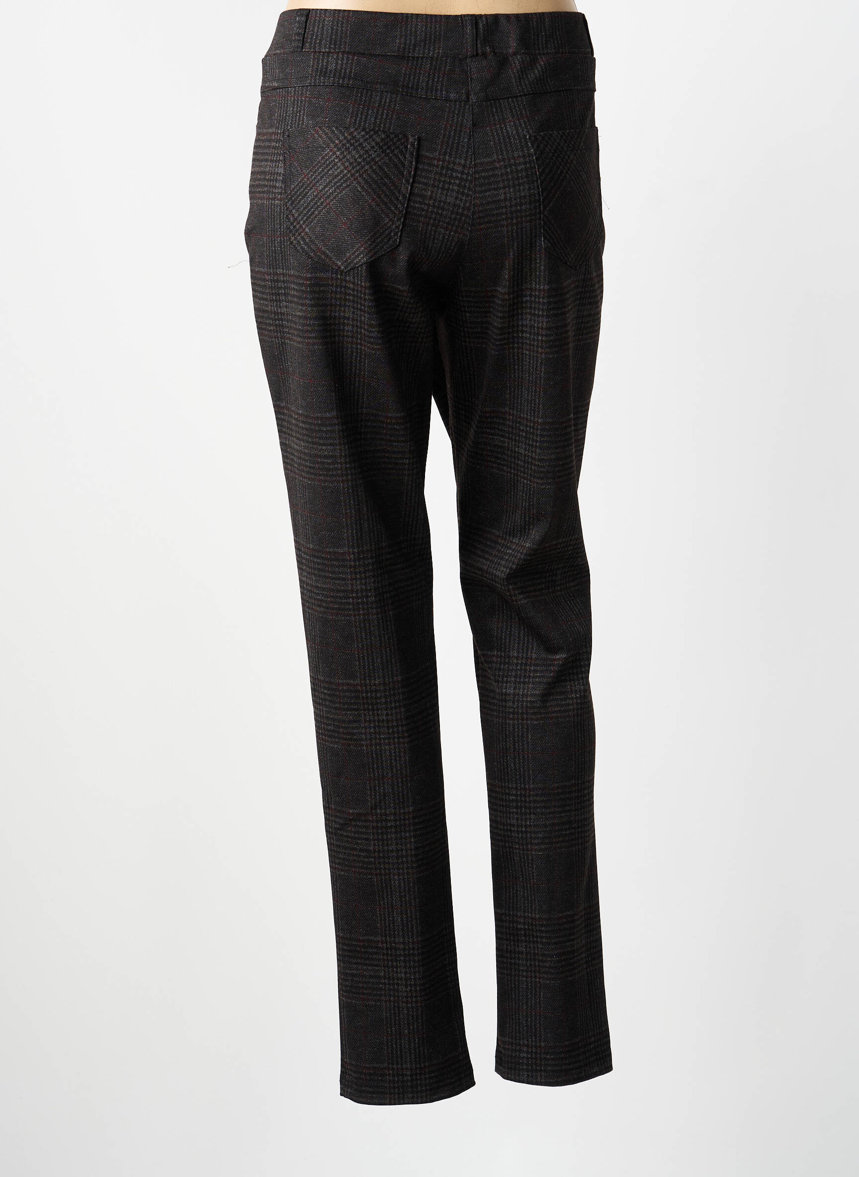 Pantalon slim talie elastică mărime normală gri GUY DUBOUIS femeie