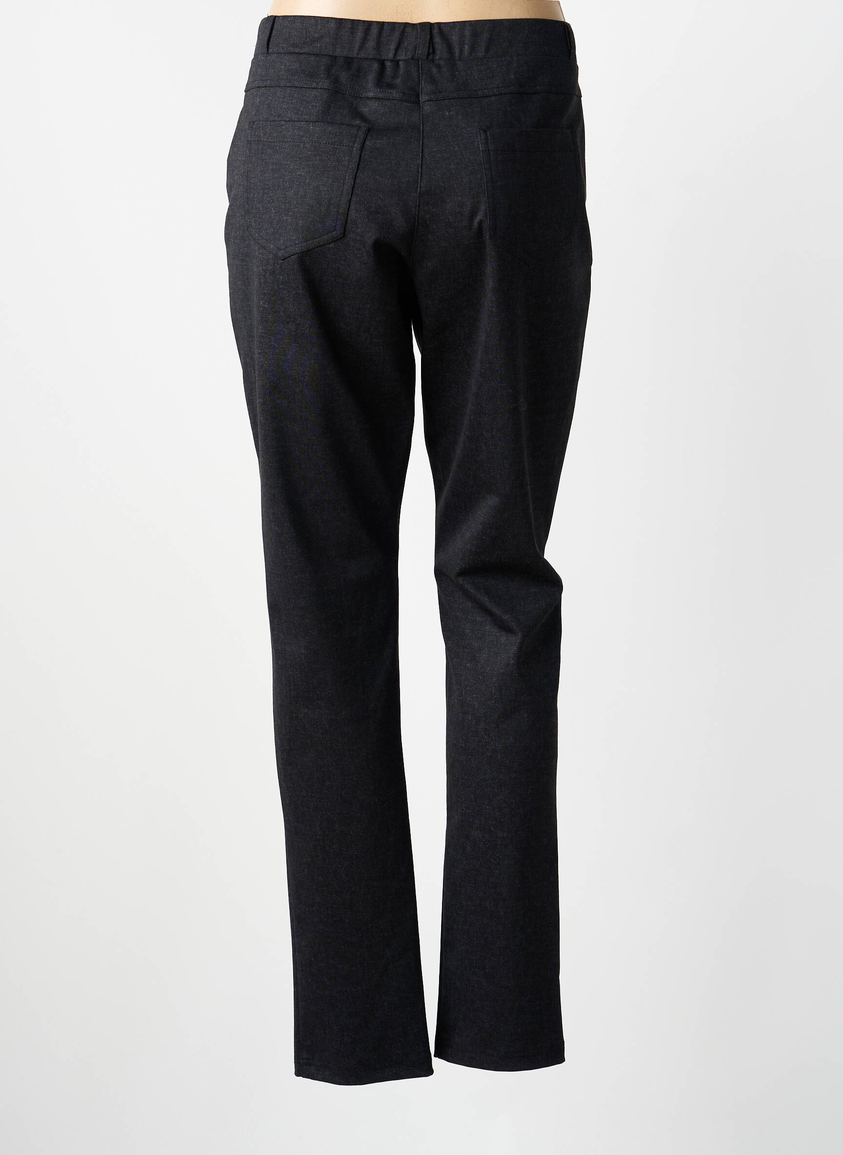 Pantalon slim talie elastică mărime normală negru GUY DUBOUIS femeie
