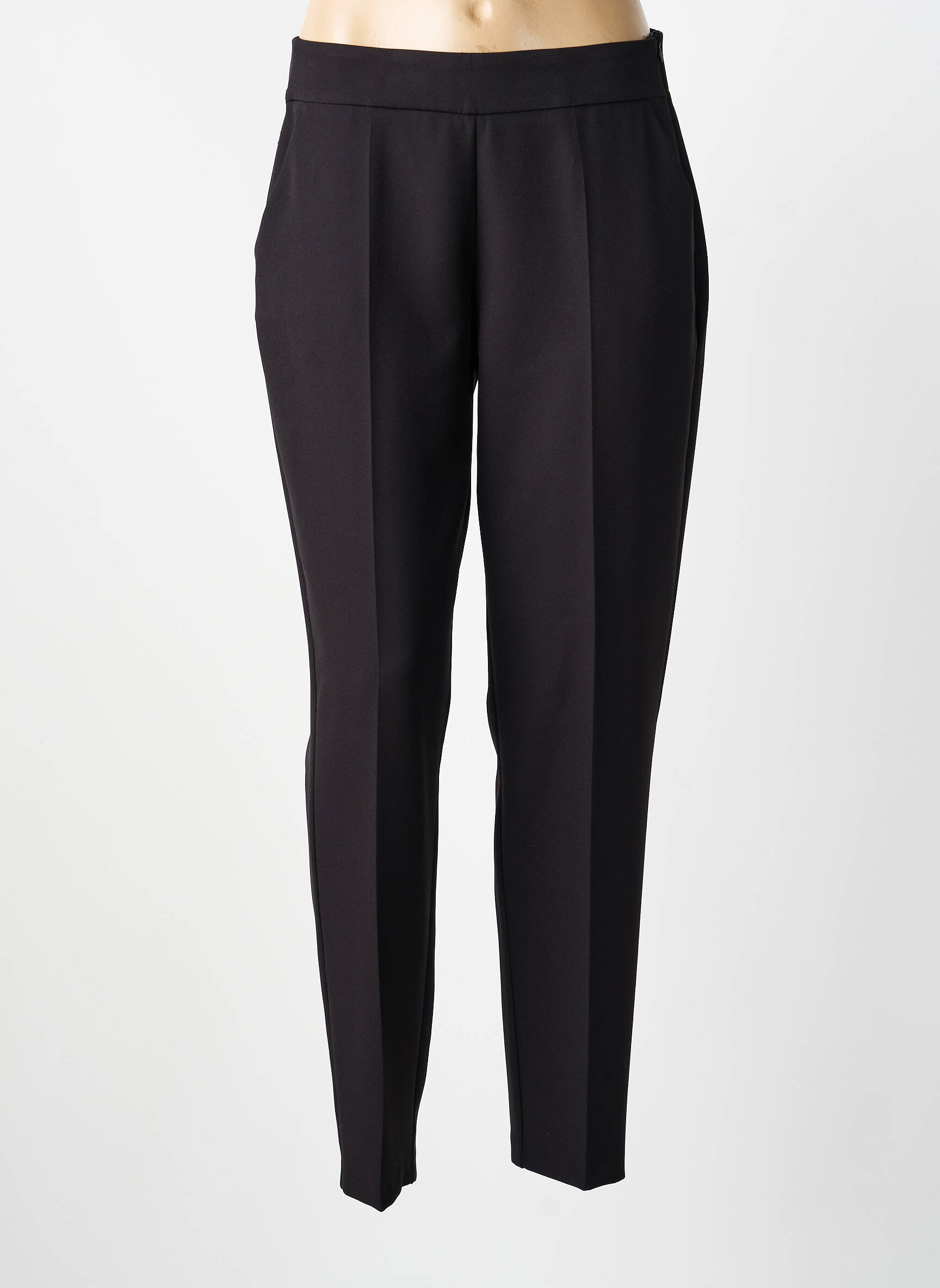 Pantalon slim talie elastică mărime normală negru GREGORY PAT femeie
