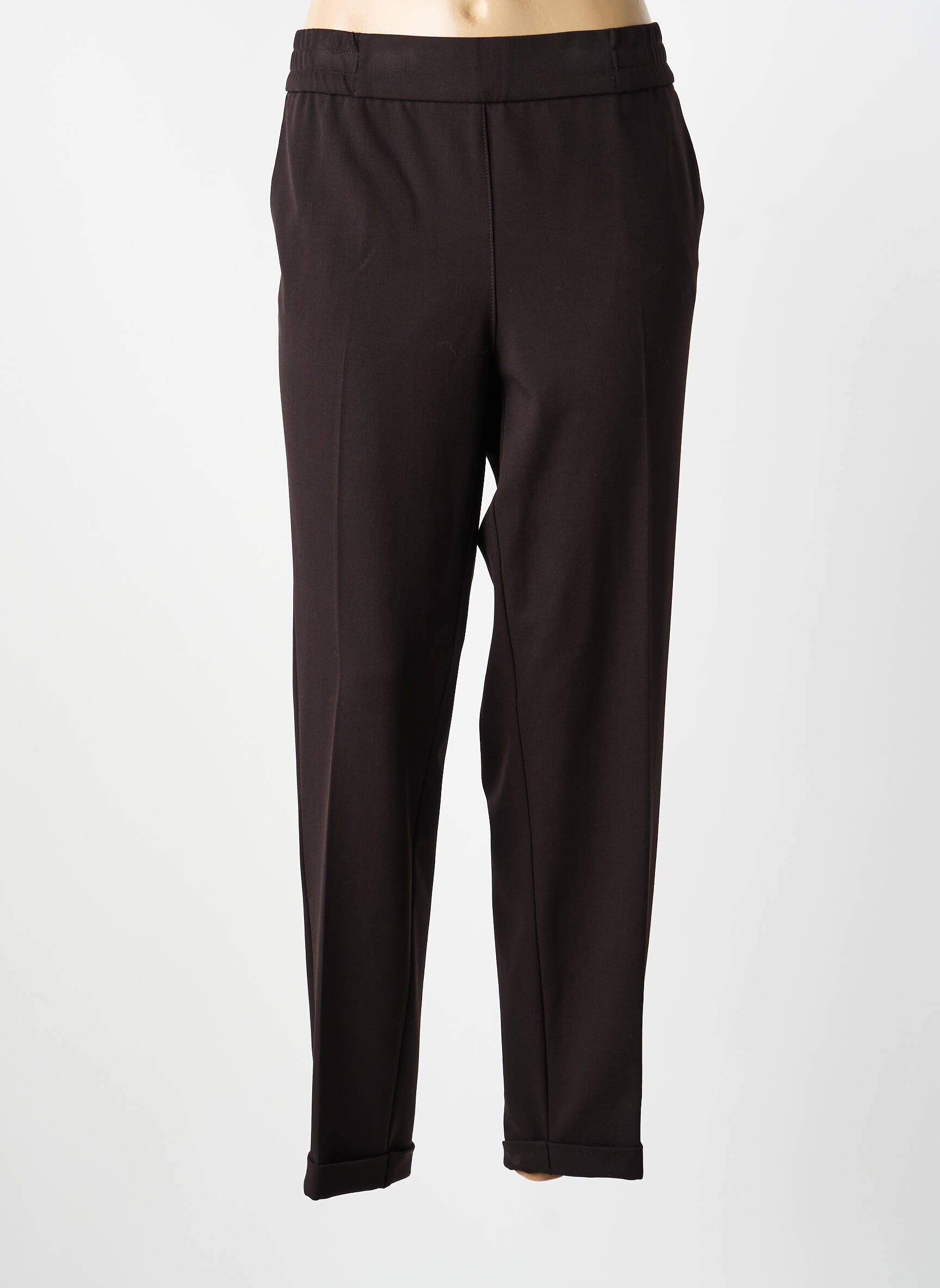 Pantalon drept elasticitate mărime normală negru FRANK WALDER femeie