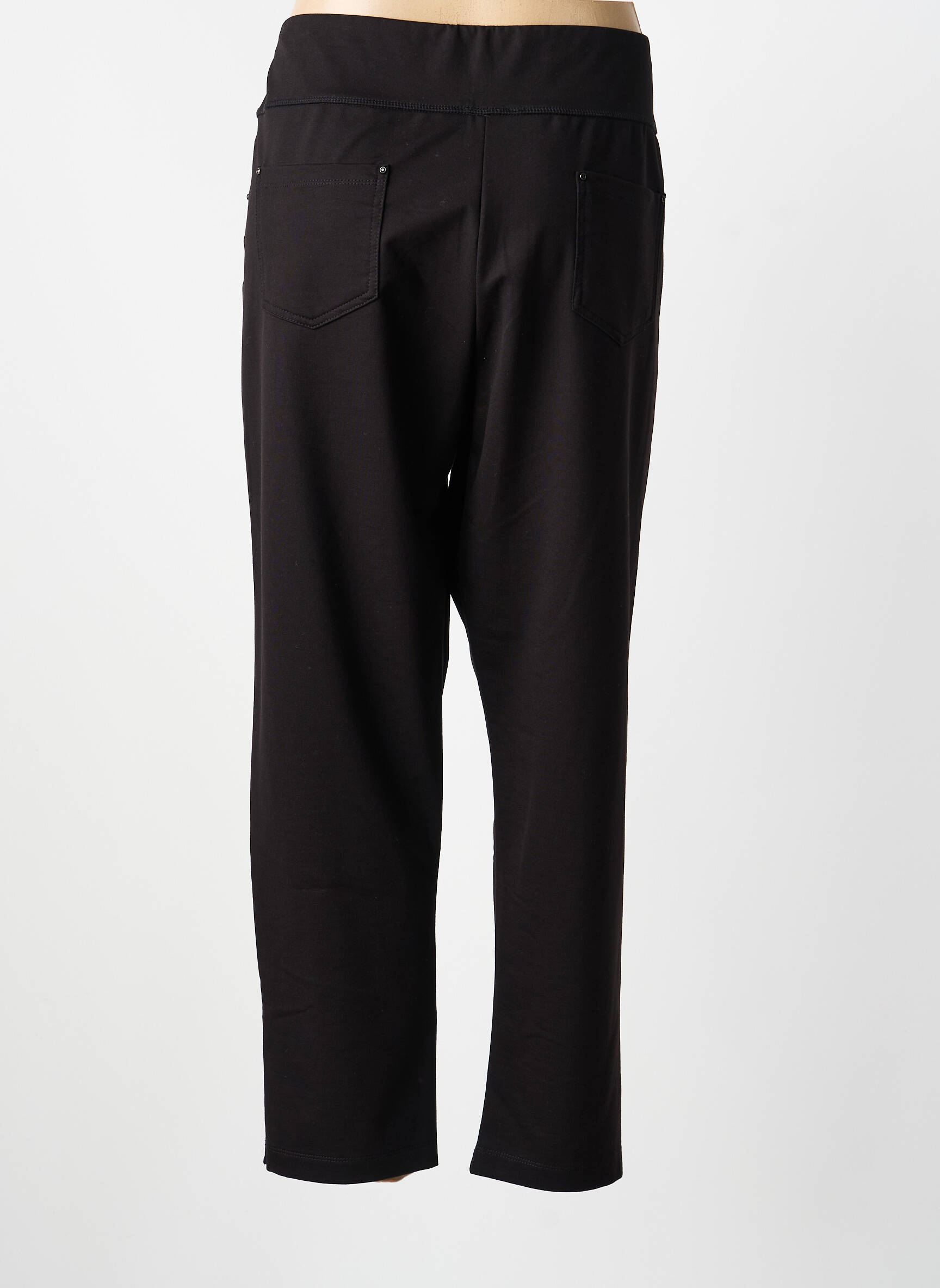Pantalon drept elasticitate mărime normală negru DOLCEZZA femeie
