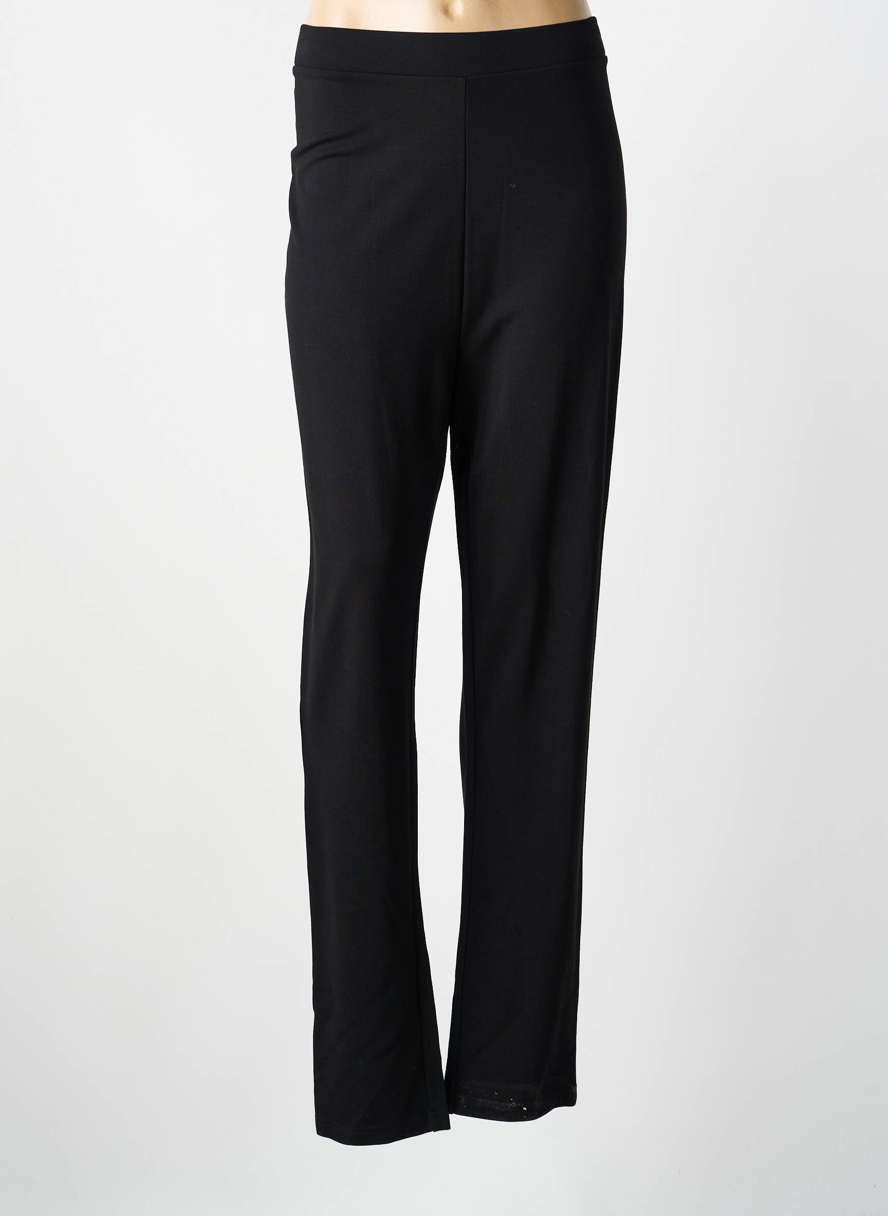 Pantalon slim talie elastică mărime normală negru FUEGOLITA femeie
