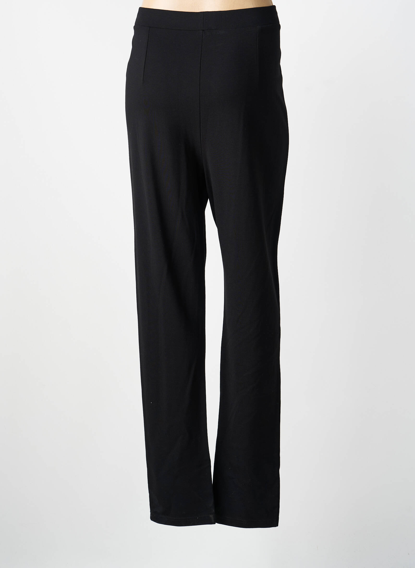 Pantalon slim talie elastică mărime normală negru FUEGOLITA femeie