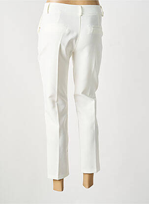 Pantalon 7/8 elasticitate mărime normală alb COULEURS DU TEMPS femeie