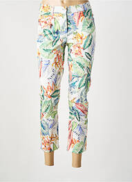 Pantalon 7/8 elasticitate mărime normală alb GUY DUBOUIS femme