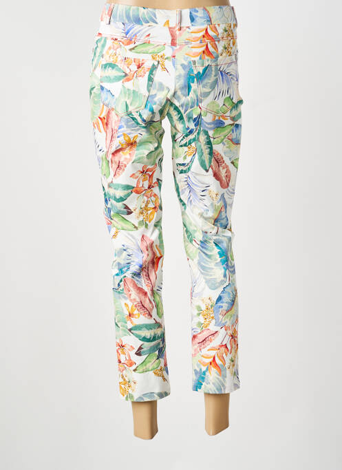 Pantalon 7/8 alb GUY DUBOUIS femeie