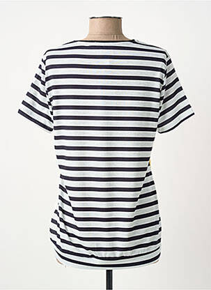 Tricou imprimeu fantezie mâneci scurte alb GUY DUBOUIS femeie