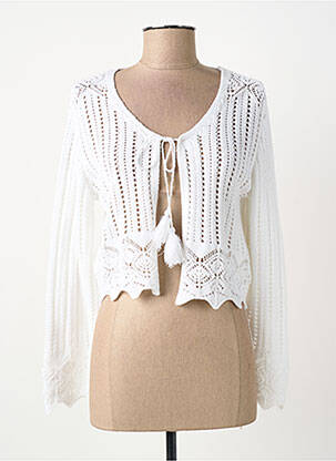 Vestă cu mâneci lungi alb MERI & ESCA femeie