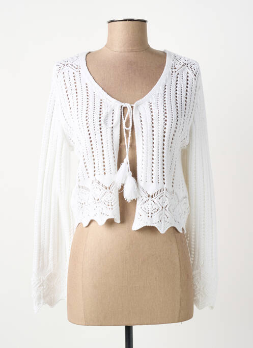 Vestă cu mâneci lungi alb MERI & ESCA femeie