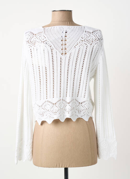 Vestă cu mâneci lungi alb MERI & ESCA femeie