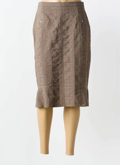 Fustă midi maro IMPULSION femeie