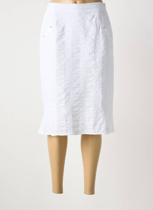 Fustă midi alb FRANCE RIVOIRE femeie
