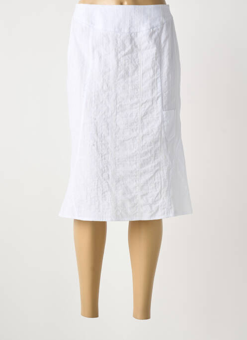 Fustă midi alb GUY DUBOUIS femeie