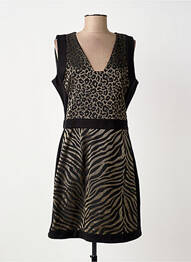 Rochie midi fără mâneci fără mâneci negru GUY DUBOUIS femme
