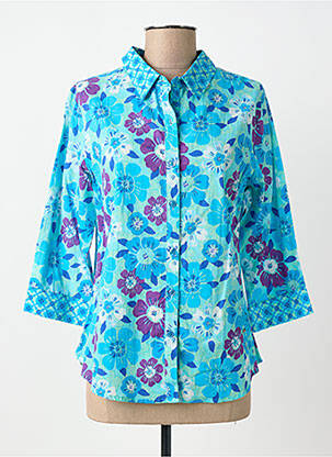 Cămașă imprimeu floral mâneci lungi albastru AGATHE & LOUISE femeie