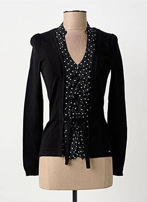 Top elasticitate mâneci lungi negru MORGAN femeie