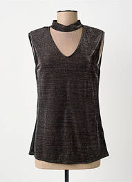 Top elasticitate fără mâneci negru MORGAN femme