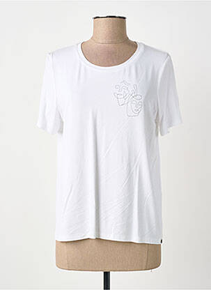 Tricou serigrafie mâneci scurte alb MADO ET LES AUTRES femeie