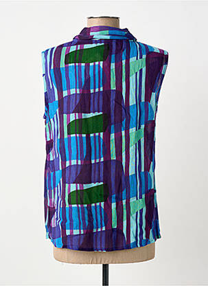 Top țesătură crep fără mâneci violet L'ATELIER D'ANNA femeie