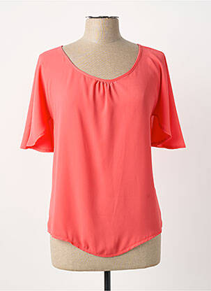 Top mâneci scurte mâneci scurte roz GUY DUBOUIS femme