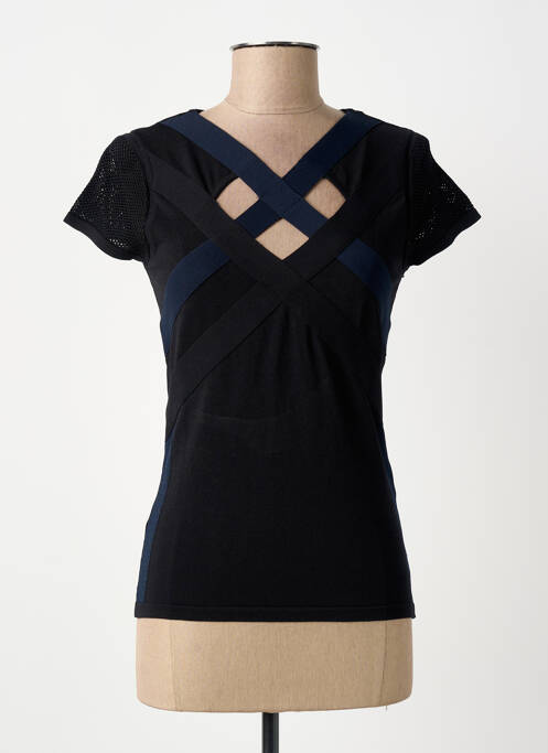 Top negru MORGAN femeie