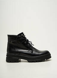 Botine/ghete țesătură satinată toc de 4 la 6 cm negru FLUCHOS femme