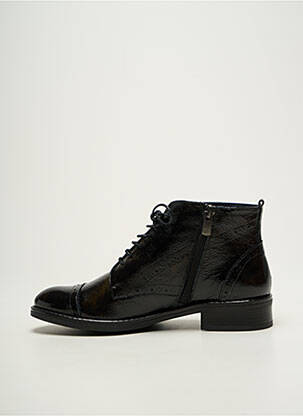 Botine/ghete toc mic toc plat până la 3 cm negru DORKING femeie