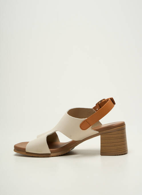 Sandale/Pantofi decupați bej STUDIO SCARPE femeie