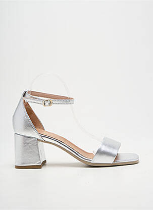 Sandale/Pantofi decupați argintiu METAMORF'OSE femeie