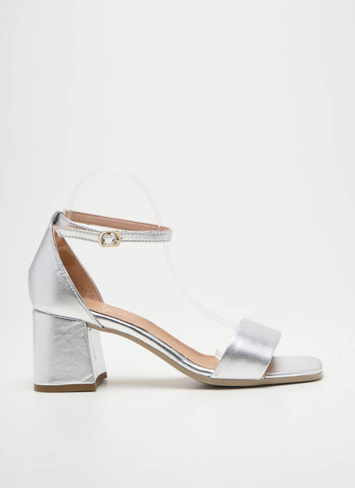 Sandale/Pantofi decupați argintiu METAMORF'OSE femeie