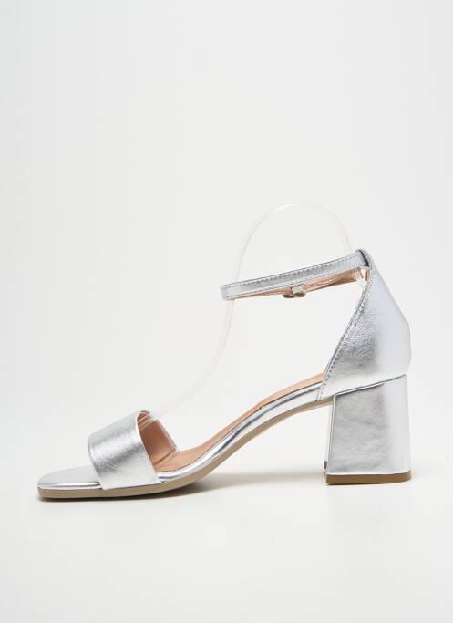 Sandale/Pantofi decupați argintiu METAMORF'OSE femeie