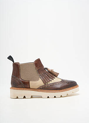 Botine/ghete material neted toc plat până la 3 cm maro MELVIN & HAMILTON femeie