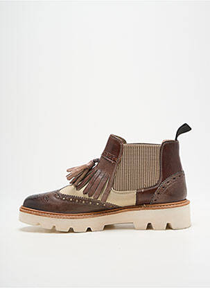 Botine/ghete material neted toc plat până la 3 cm maro MELVIN & HAMILTON femeie