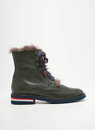 Botine/ghete material neted toc plat până la 3 cm verde MELVIN & HAMILTON femme