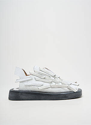 Sandale/Pantofi decupați alb PAPUCEI femeie