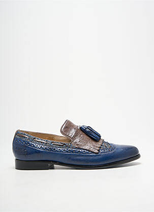 Mocasini țesătură satinată toc plat până la 3 cm albastru MELVIN & HAMILTON femeie