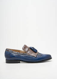 Mocasini țesătură satinată toc plat până la 3 cm albastru MELVIN & HAMILTON femme
