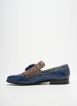Mocasini țesătură satinată toc plat până la 3 cm albastru MELVIN & HAMILTON femeie