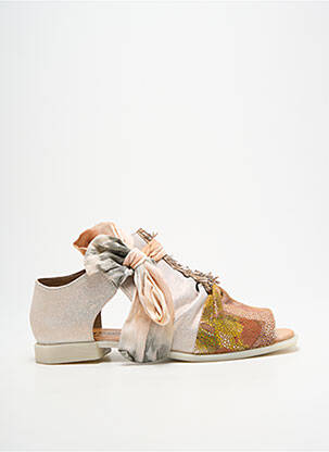 Sandale/Pantofi decupați argintiu PAPUCEI femeie