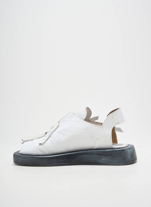 Sandale/Pantofi decupați alb PAPUCEI femeie