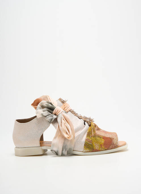 Sandale/Pantofi decupați argintiu PAPUCEI femeie