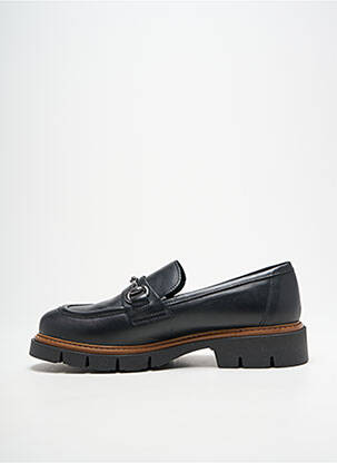 Mocasini țesătură satinată toc de 4 la 6 cm negru RIZZOLI femeie