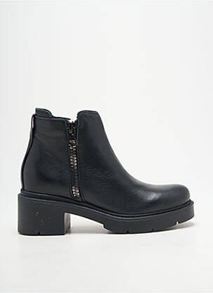 Botine/ghete material neted toc de 4 la 6 cm negru EMMA femeie