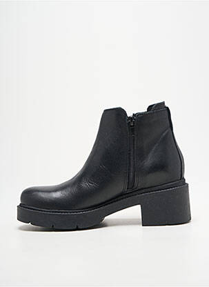 Botine/ghete material neted toc de 4 la 6 cm negru EMMA femeie