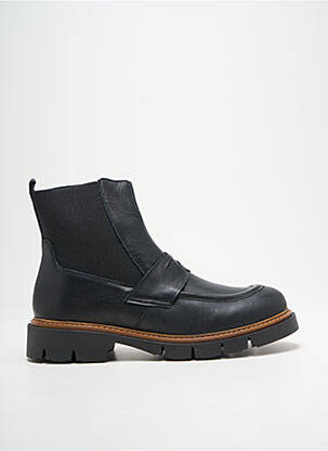 Botine/ghete material neted toc plat până la 3 cm negru EMMA femeie