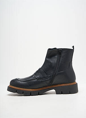 Botine/ghete material neted toc plat până la 3 cm negru EMMA femeie