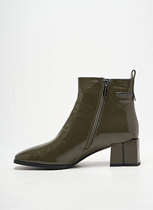 Botine/ghete umplută toc de 4 la 6 cm verde METAMORF'OSE femeie